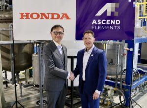 Ascend Elements and Honda Motor Co. Reach Basic Agreement